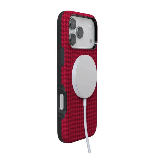 Best Dressed | Red Houndstooth Case iPhone Case get.casely