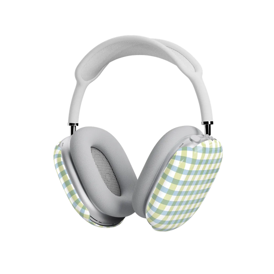 Pastel Picnic | Blue & Green Gingham AirPods Max Case