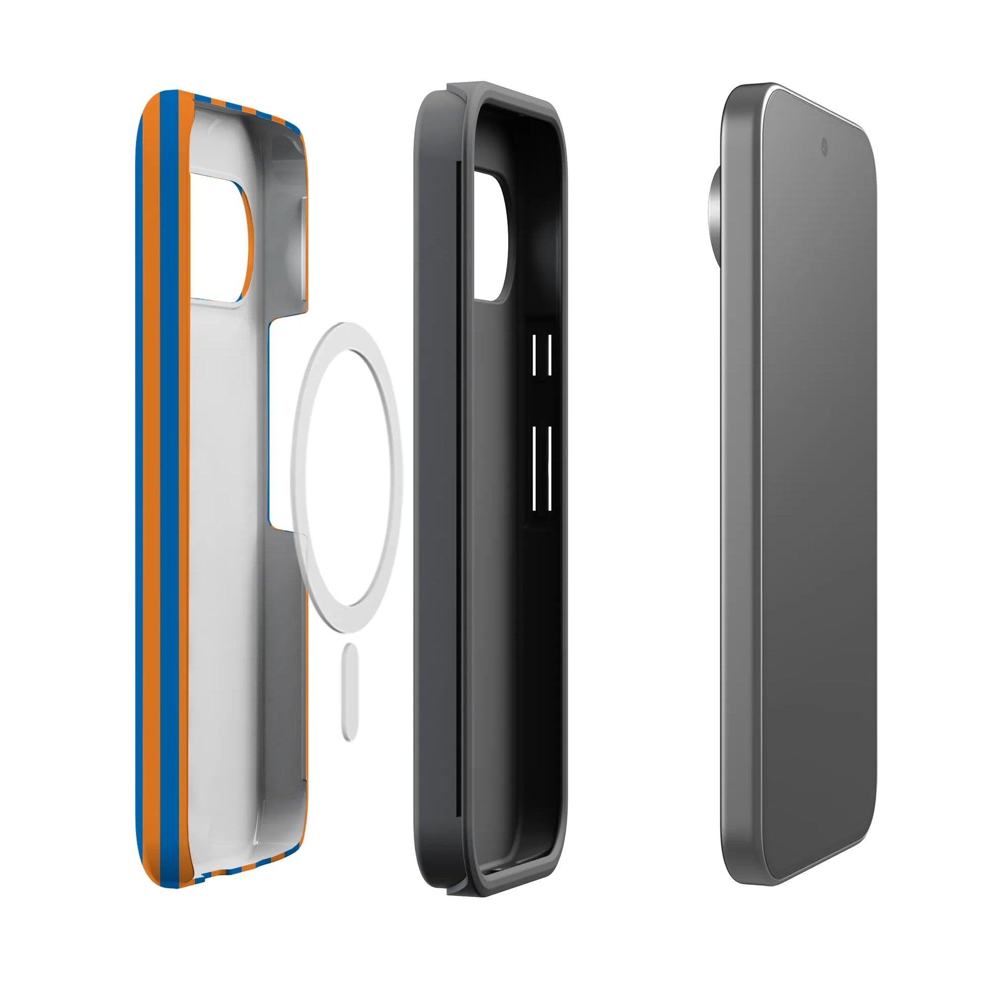 Go New York | Blue & Orange Stripes Case