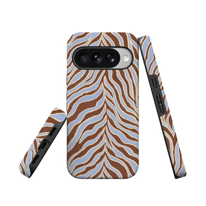 Untamed | Brown & Blue Zebra Case