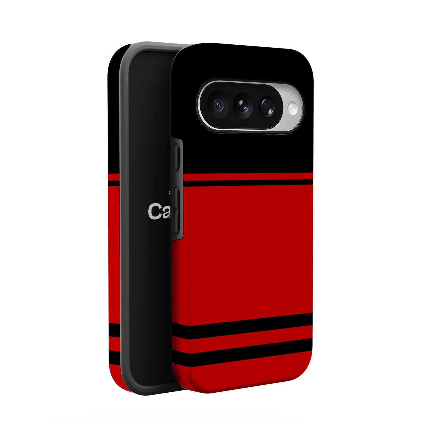 Storm Warning | Black & Red Stripes Case