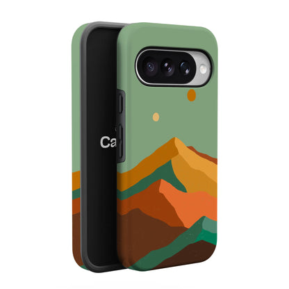 Endless Peaks | Colorblock Mountain Google Pixel Case