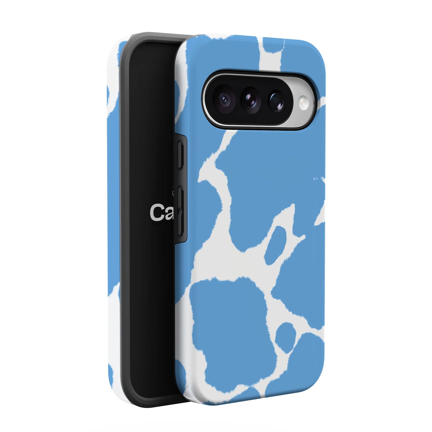 Current MOOd | Light Blue Cow Print Google Pixel Case