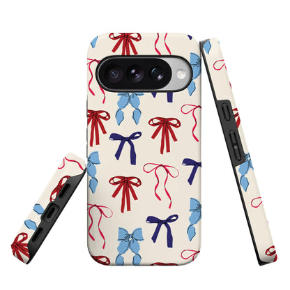American Girlie | Red White & Blue Bows Case