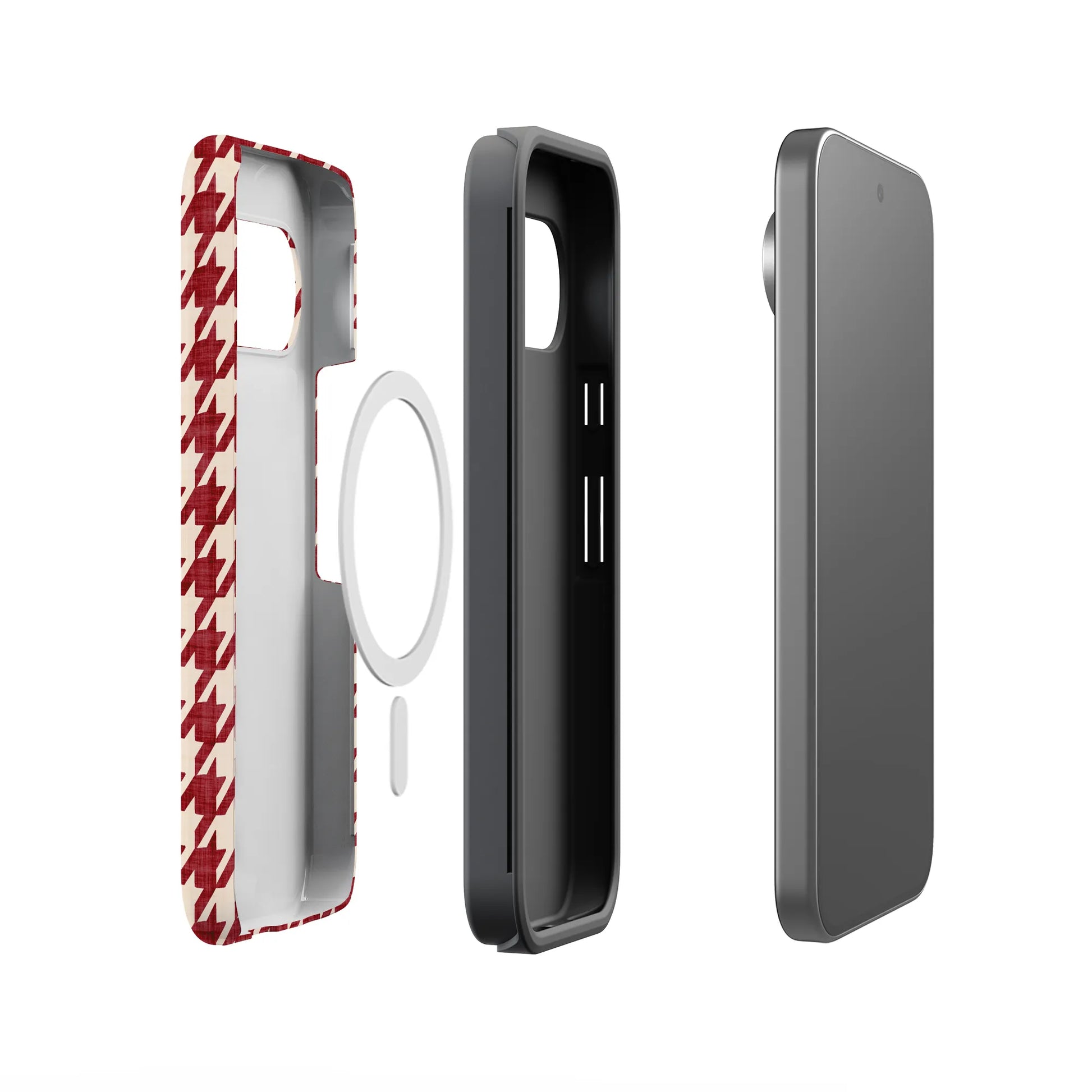 Scarlet Stitch | Red Houndstooth Case