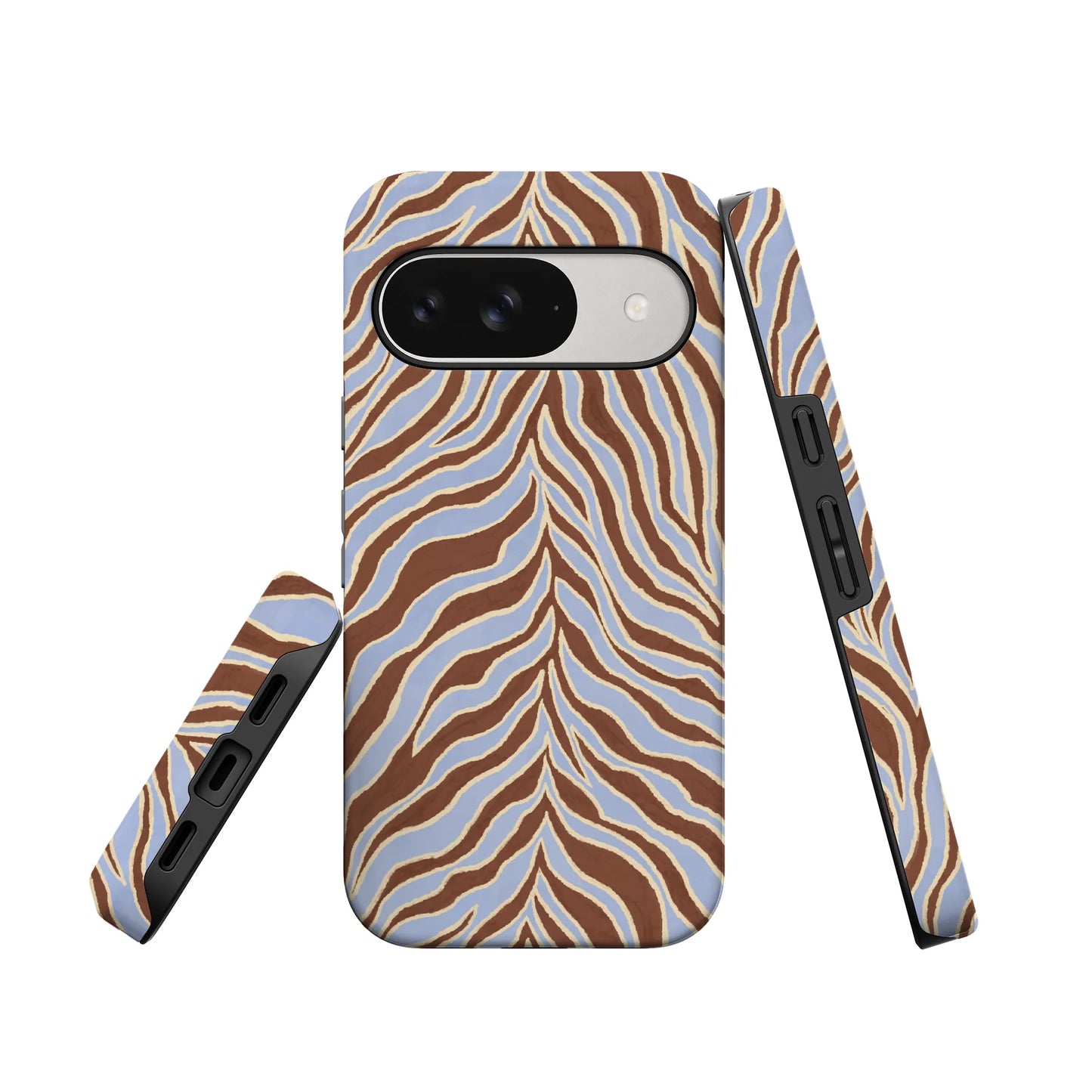 Untamed | Brown & Blue Zebra Case