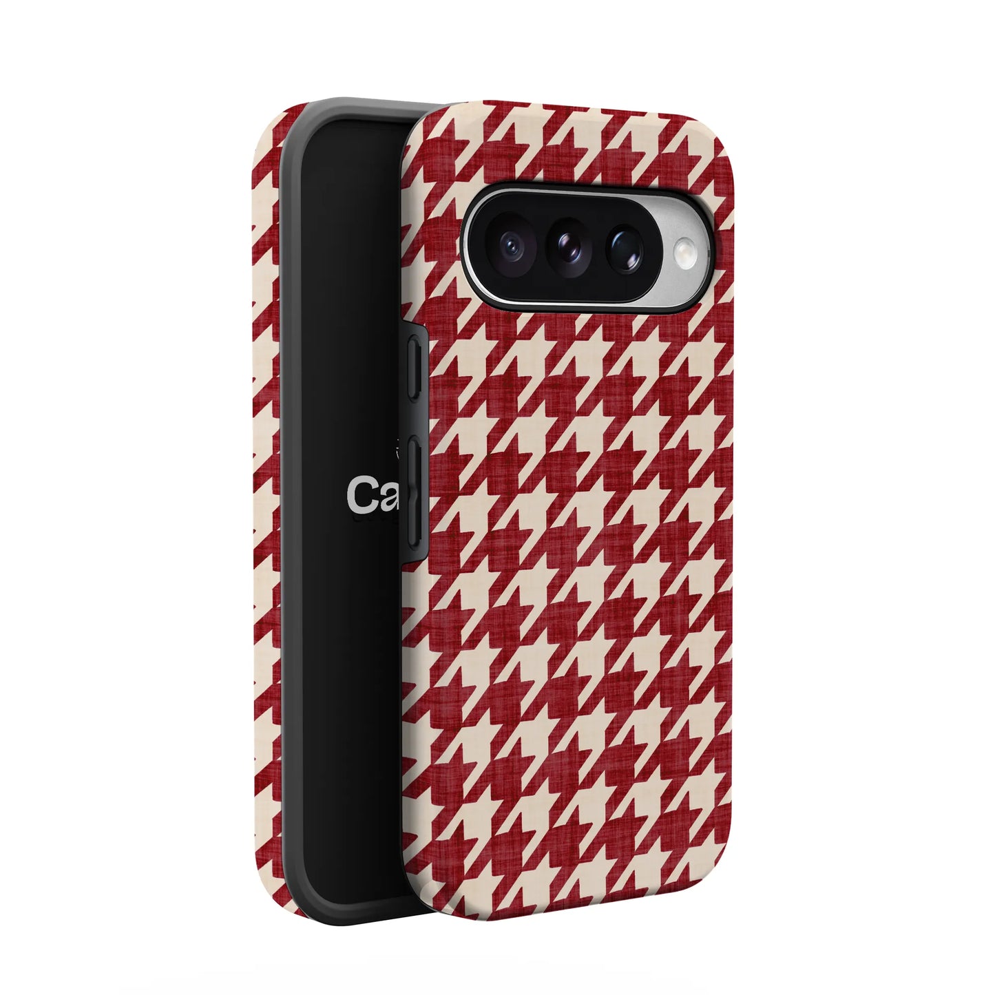 Scarlet Stitch | Red Houndstooth Case
