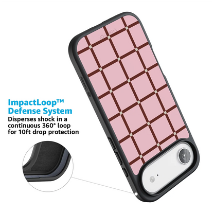Uptown Gridlock | Pink Checkerboard Case