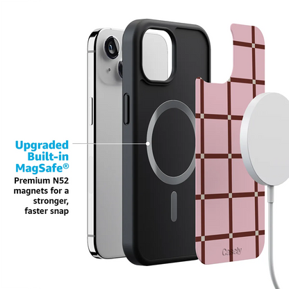 Uptown Gridlock | Pink Checkerboard Case