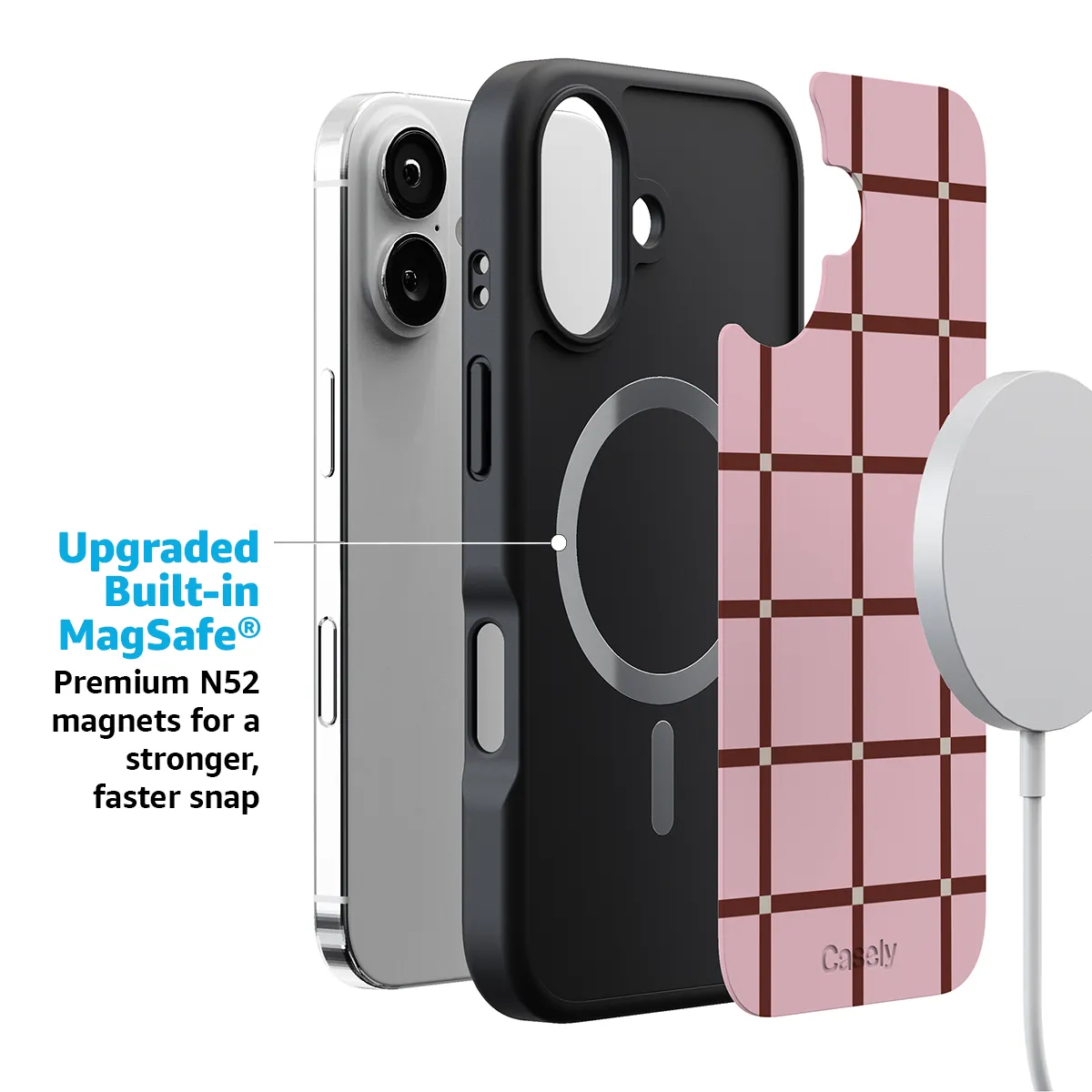 Uptown Gridlock | Pink Checkerboard Case