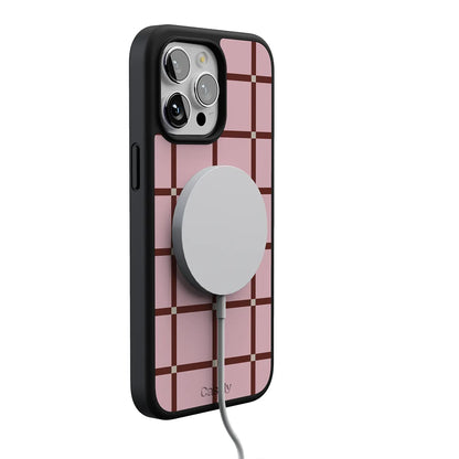 Uptown Gridlock | Pink Checkerboard Case