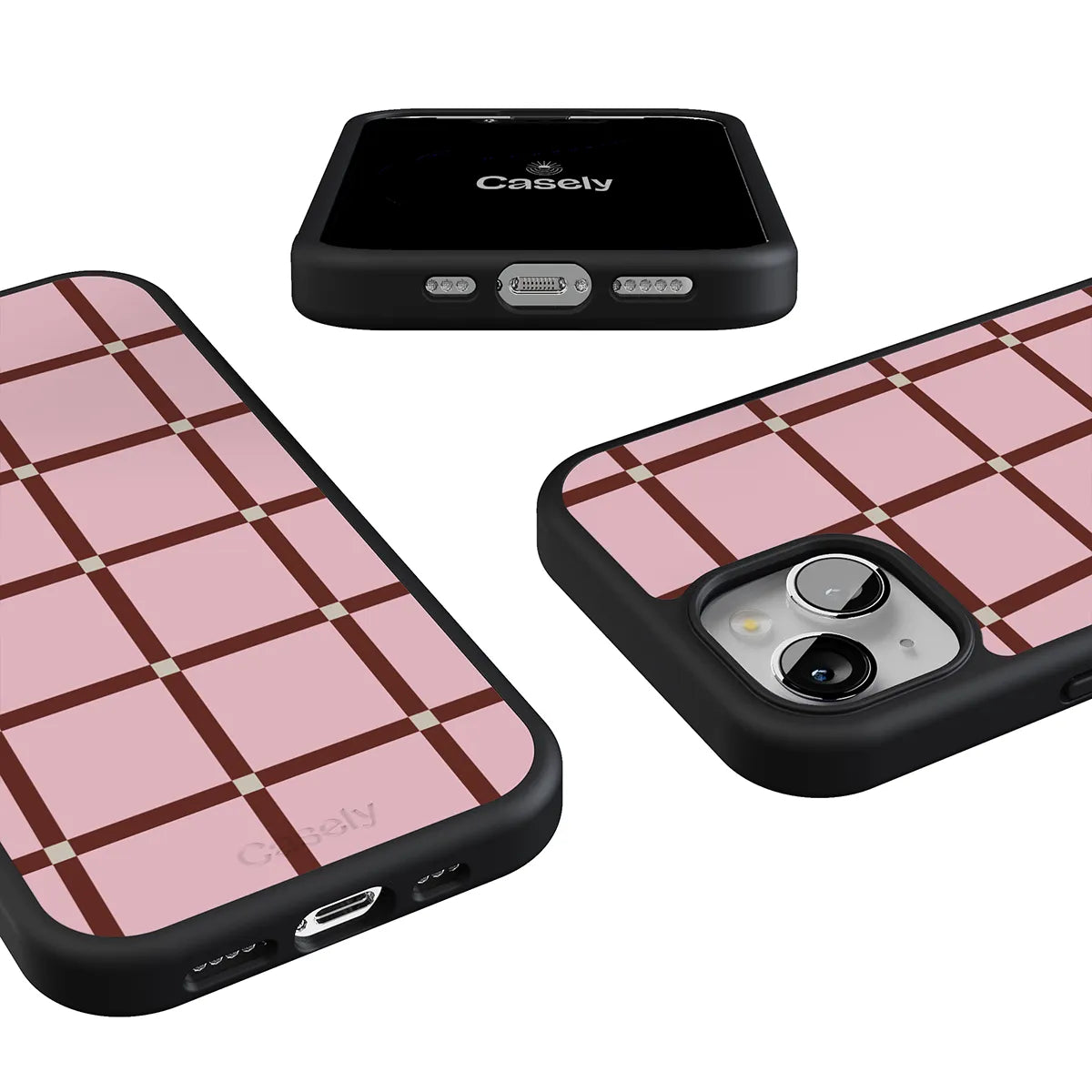 Uptown Gridlock | Pink Checkerboard Case