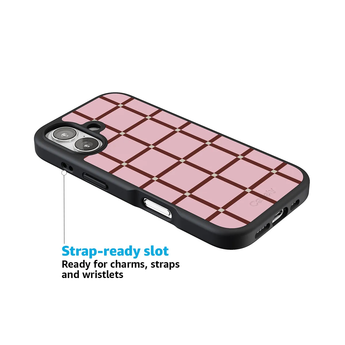 Uptown Gridlock | Pink Checkerboard Case