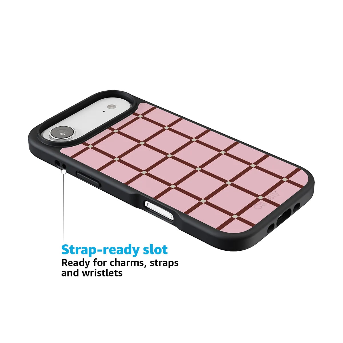 Uptown Gridlock | Pink Checkerboard Case