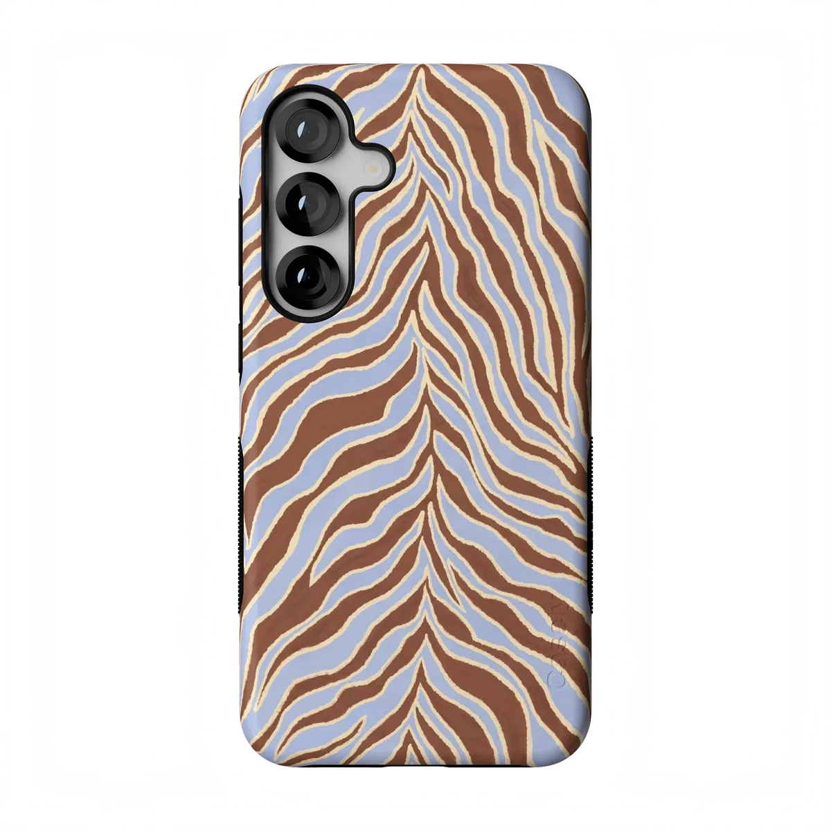 Untamed | Brown & Blue Zebra Case - Galaxy S25 Plus