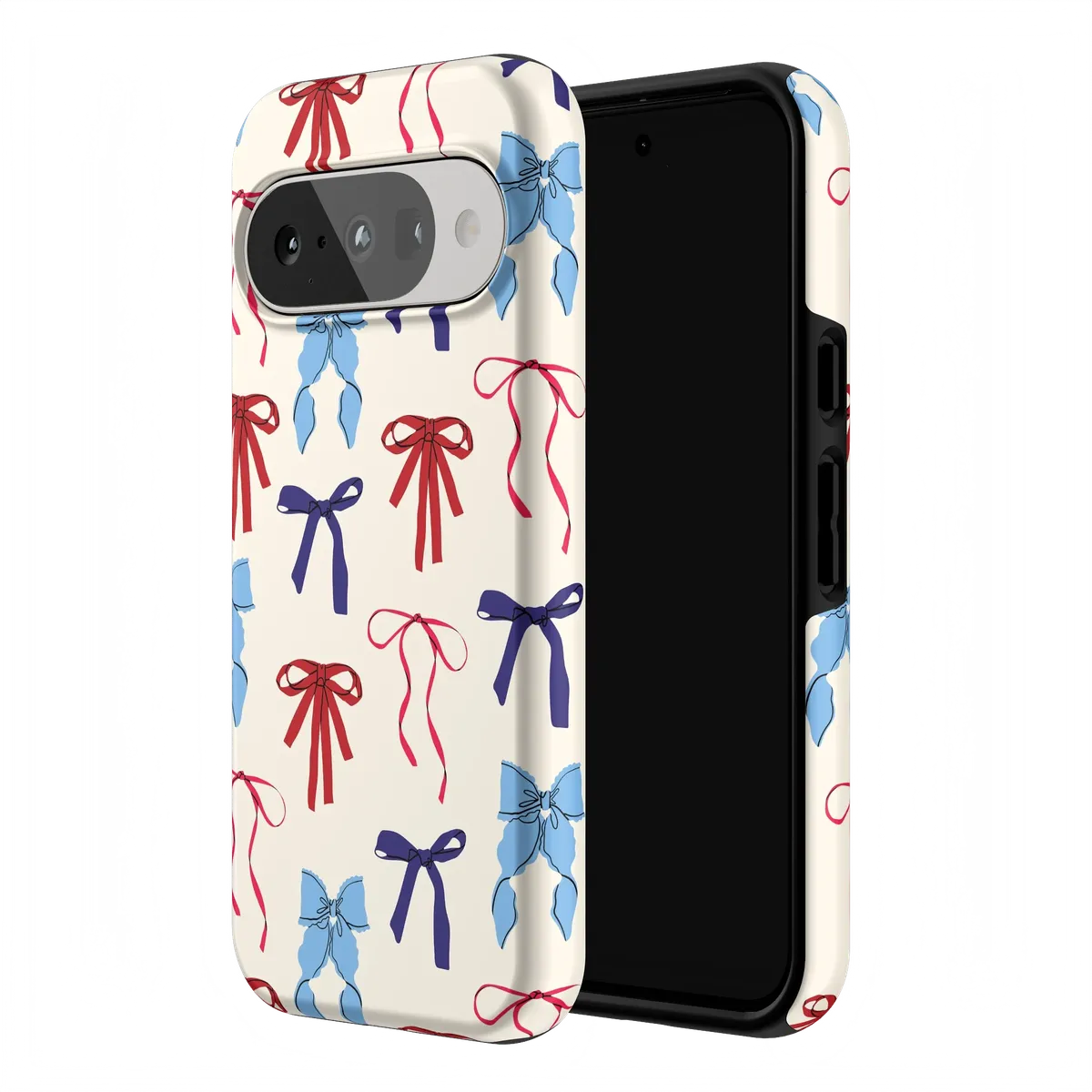 American Girlie | Red White & Blue Bows Case