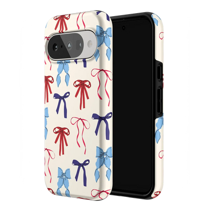 American Girlie | Red White & Blue Bows Case