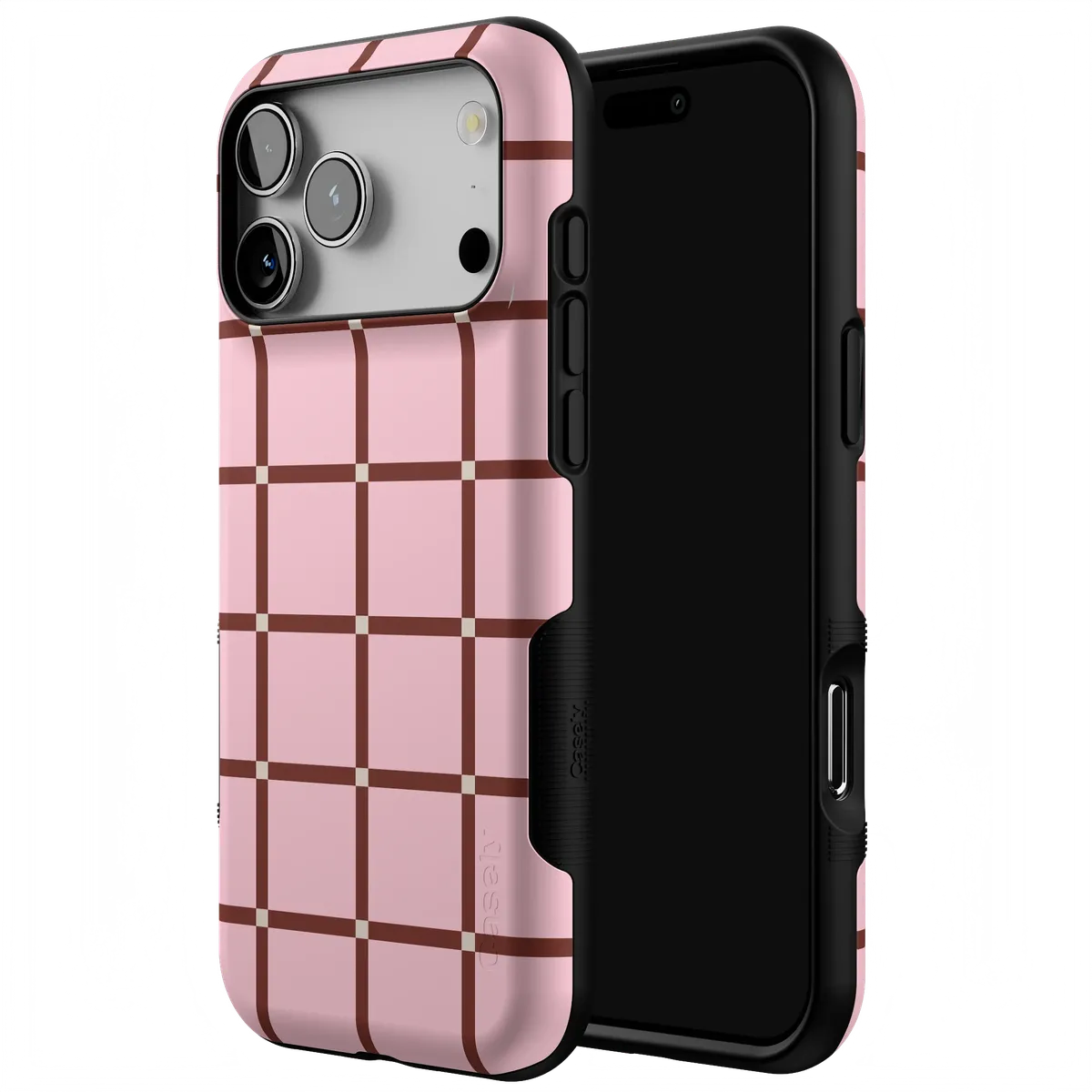Uptown Gridlock | Pink Checkerboard Case