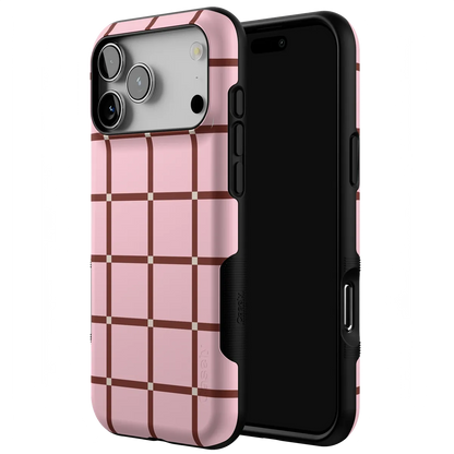 Uptown Gridlock | Pink Checkerboard Case
