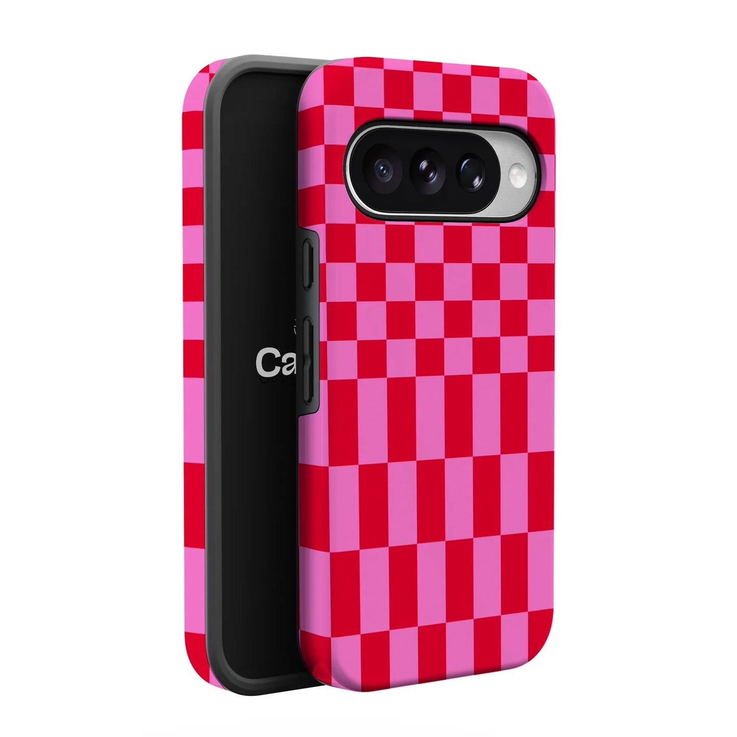 Vibe Check | Pink Checkerboard Case
