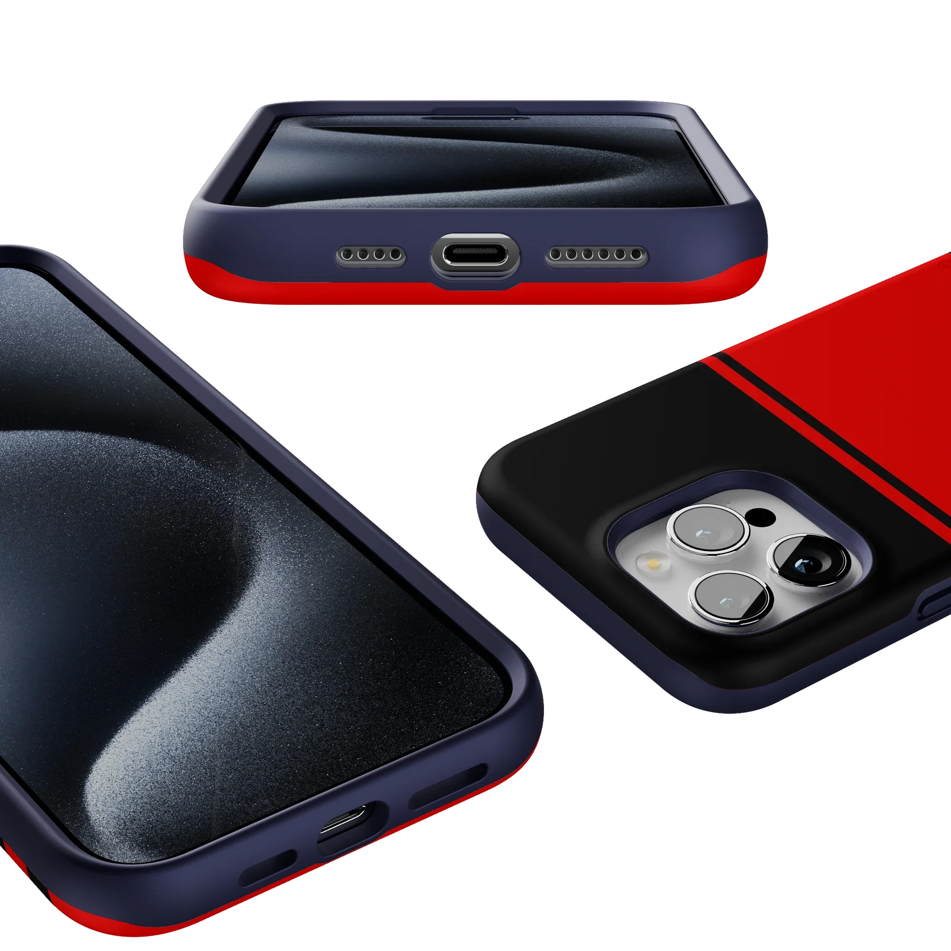 Storm Warning | Black & Red Stripes Case