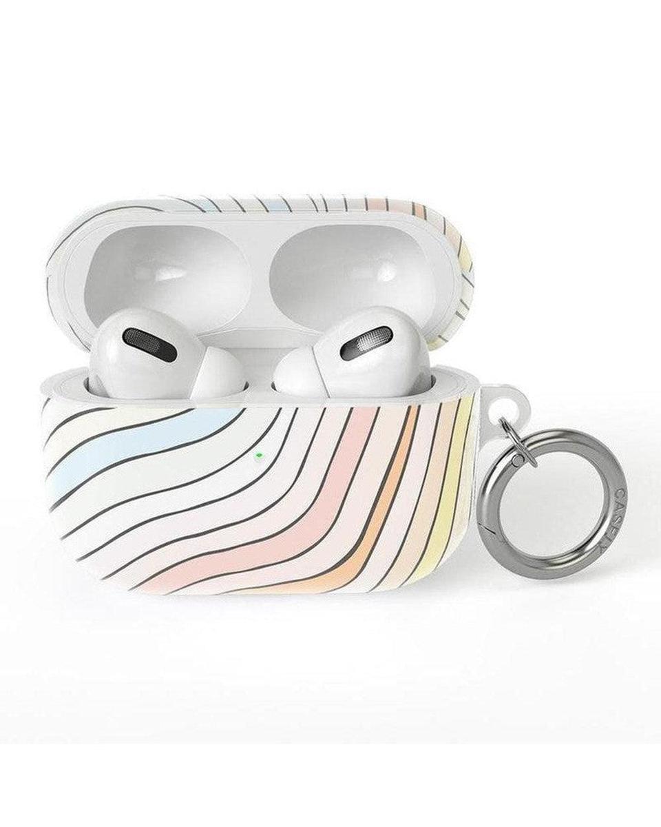 AirPods Pro 2 Case SHOPSTORM_HIDDEN_PRODUCT Casely Club Ride The Wave | Pastel Rainbow Lined AirPods Pro 2 Case