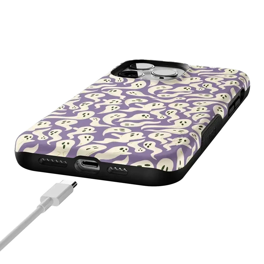 All Boo'd Up | Purple Ghost Case Phone Case get.casely