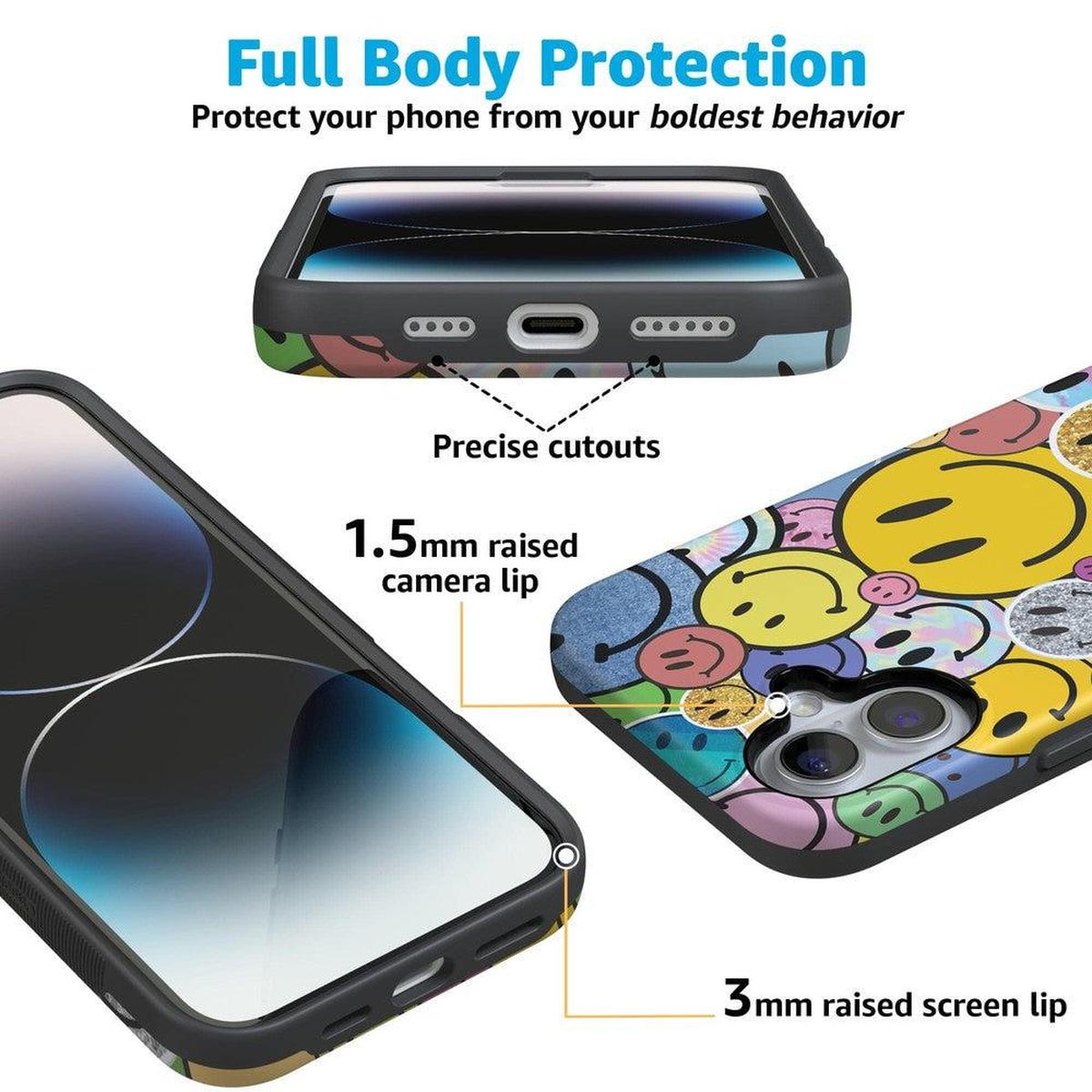 All Smiles | Smiley Face Sticker Case iPhone Case get.casely
