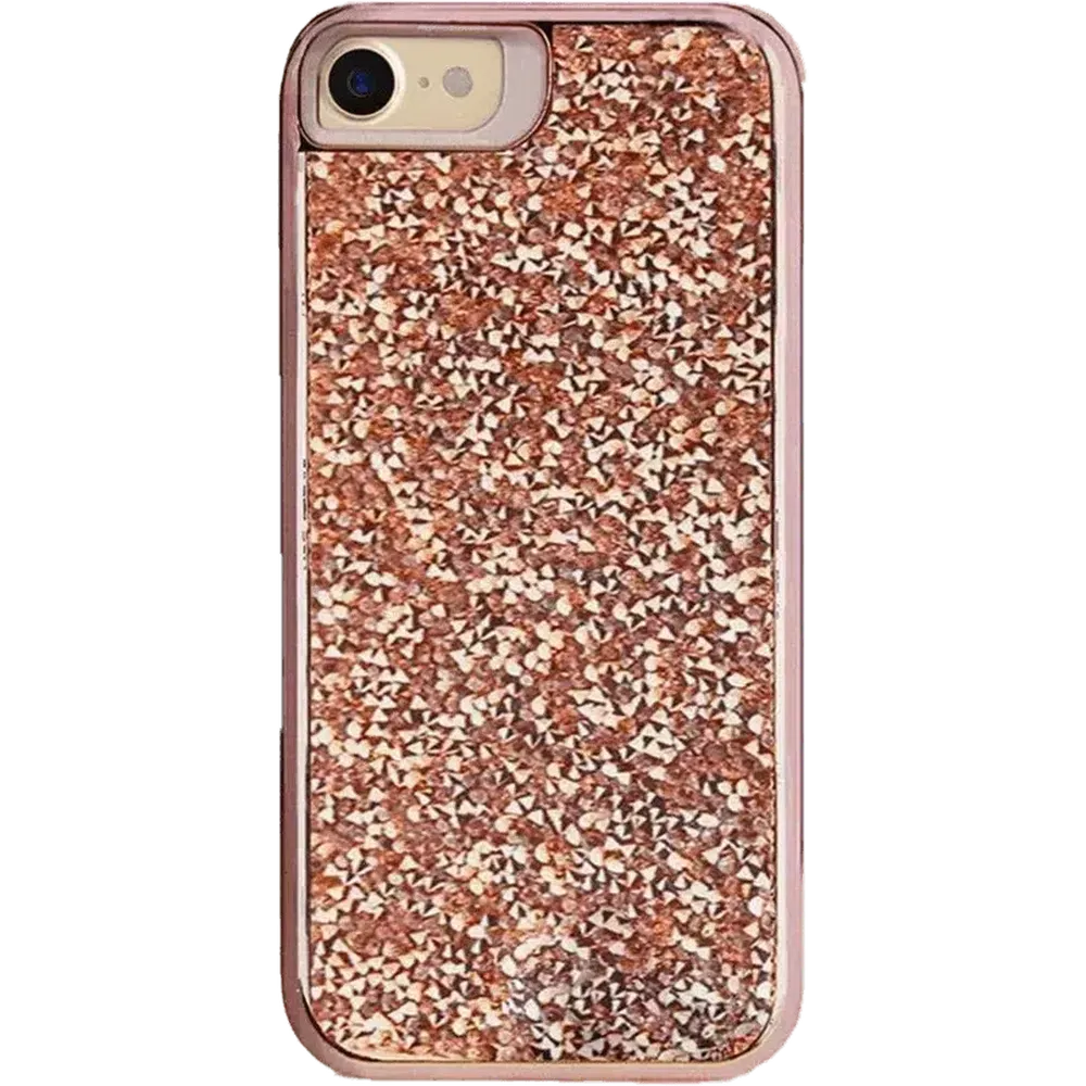 All That Glitter | Rose Gold Crystal Case iPhone Case get.casely Classic iPhone XR