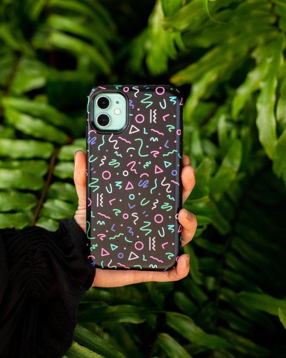 Always Vibing | Glow In The Dark Retro Case iPhone Case get.casely