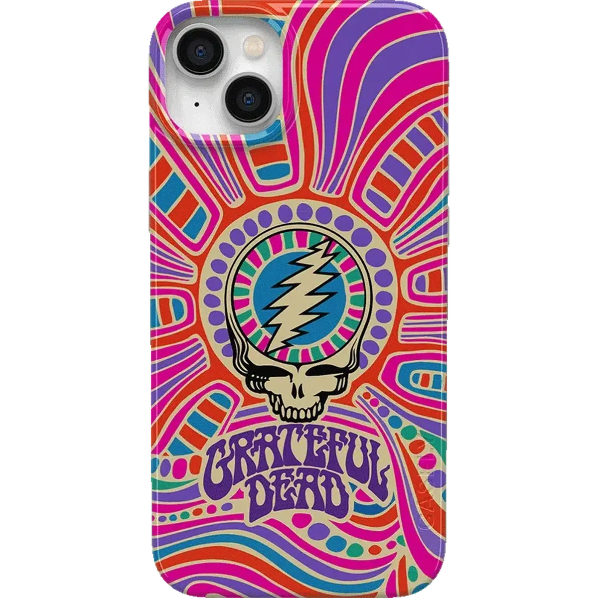 Art of Chaos | Grateful Dead Skull Case iPhone Case get.casely Classic + MagSafe® iPhone 14 Plus