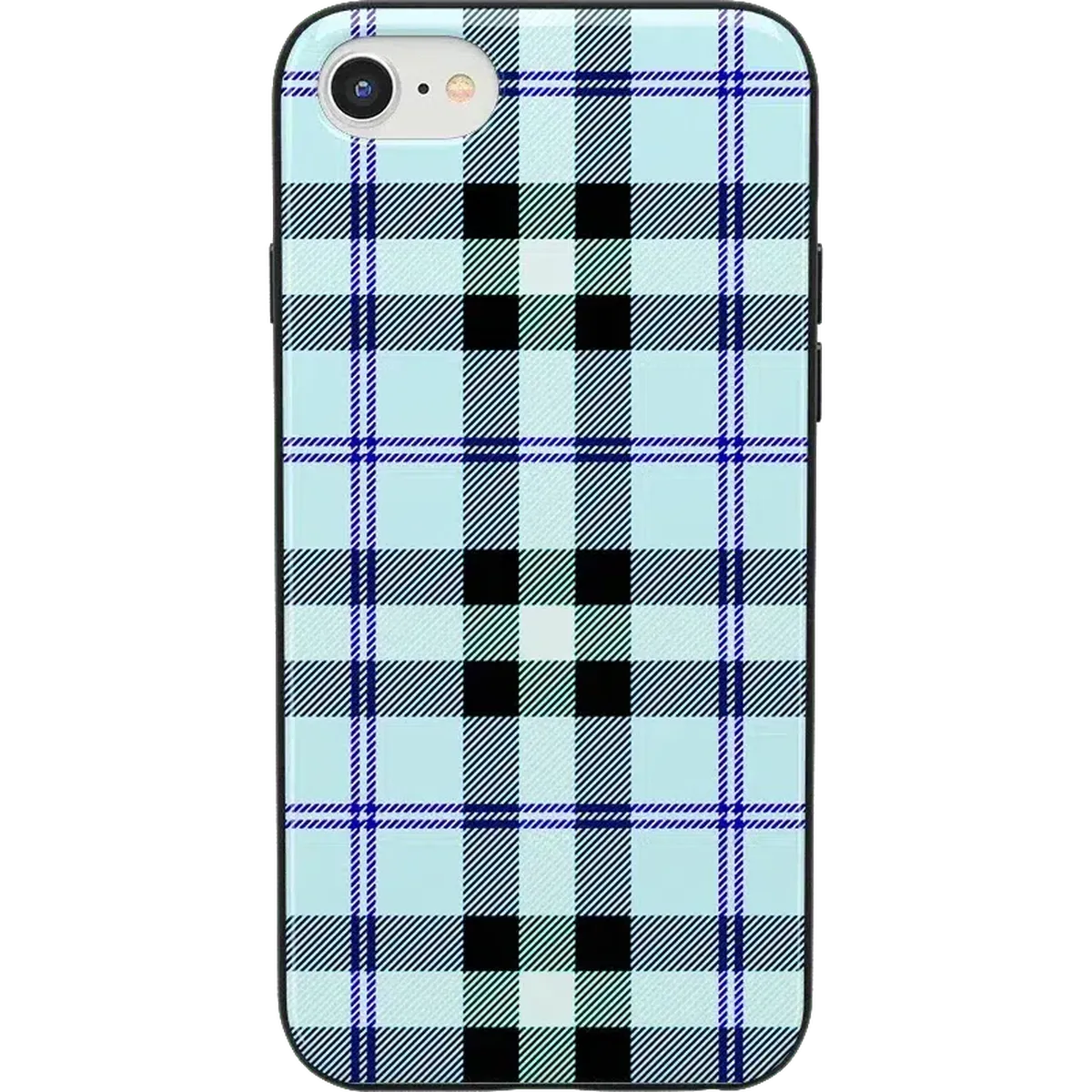 As if! | Light Blue Plaid Case iPhone Case get.casely Classic iPhone 6/7/8