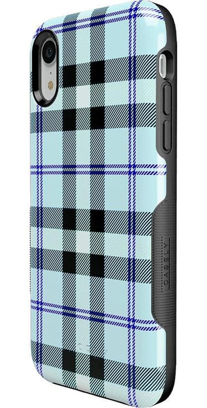 As if! | Light Blue Plaid Case iPhone Case get.casely