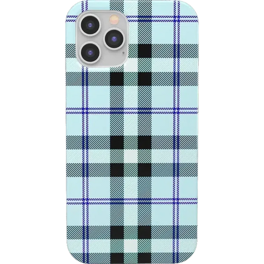 As if! | Light Blue Plaid Case iPhone Case get.casely