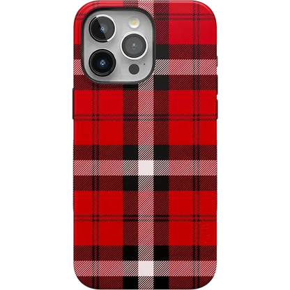 As if! | Red Plaid Case Phone Case get.casely Bold Flex + MagSafe® iPhone 15 Pro Max