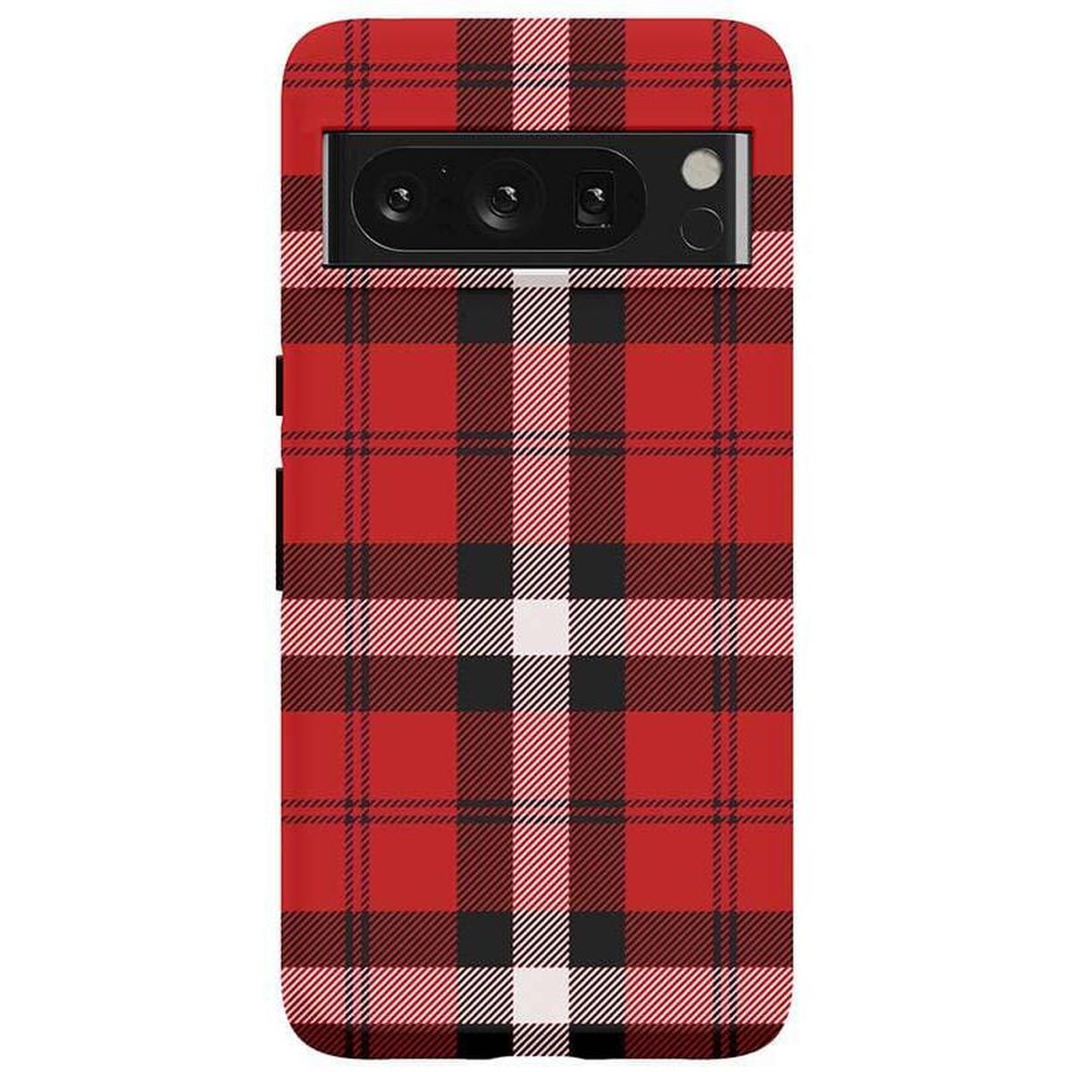 As if! | Red Plaid iPhone Case Phone Case get.casely Essential Google Pixel 8 Pro