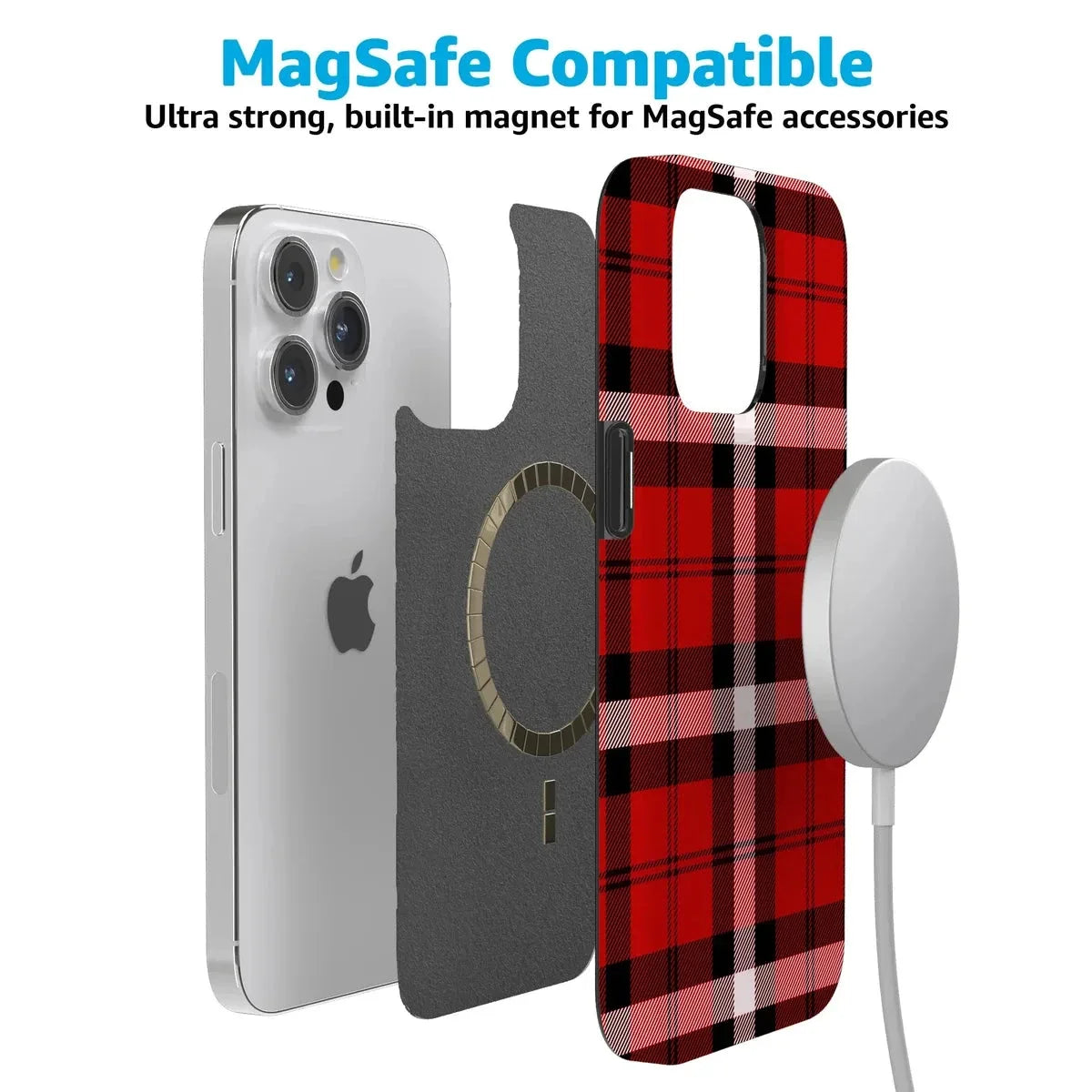 As if! | Red Plaid Case Phone Case get.casely