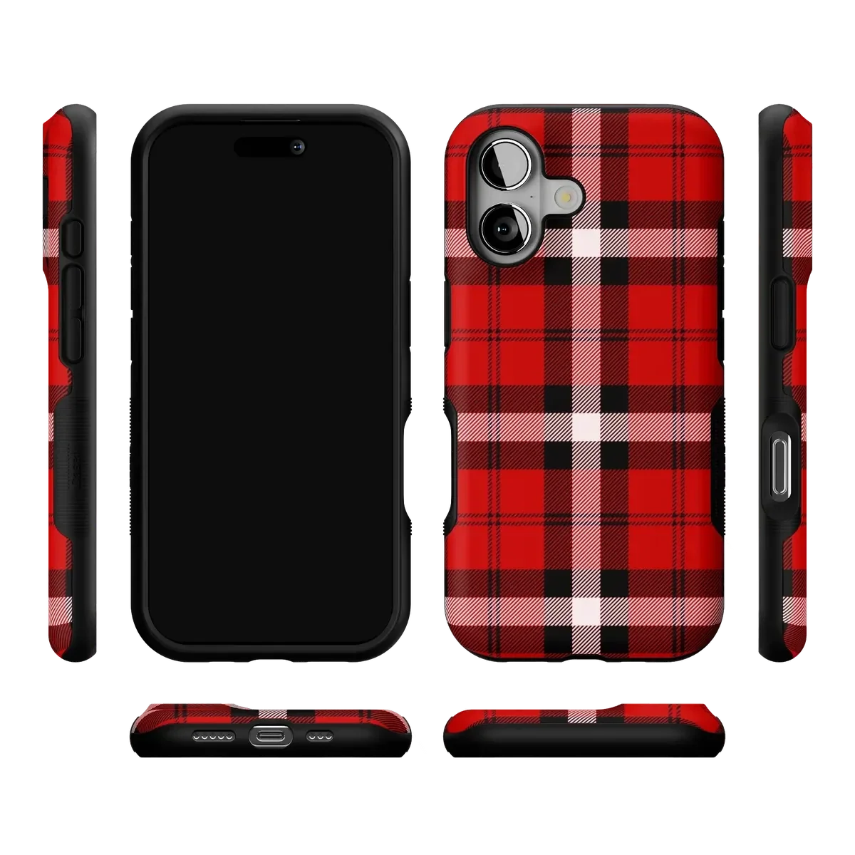 As if! | Red Plaid Case Phone Case get.casely