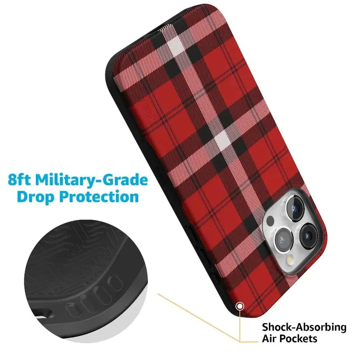 As if! | Red Plaid Case Phone Case get.casely