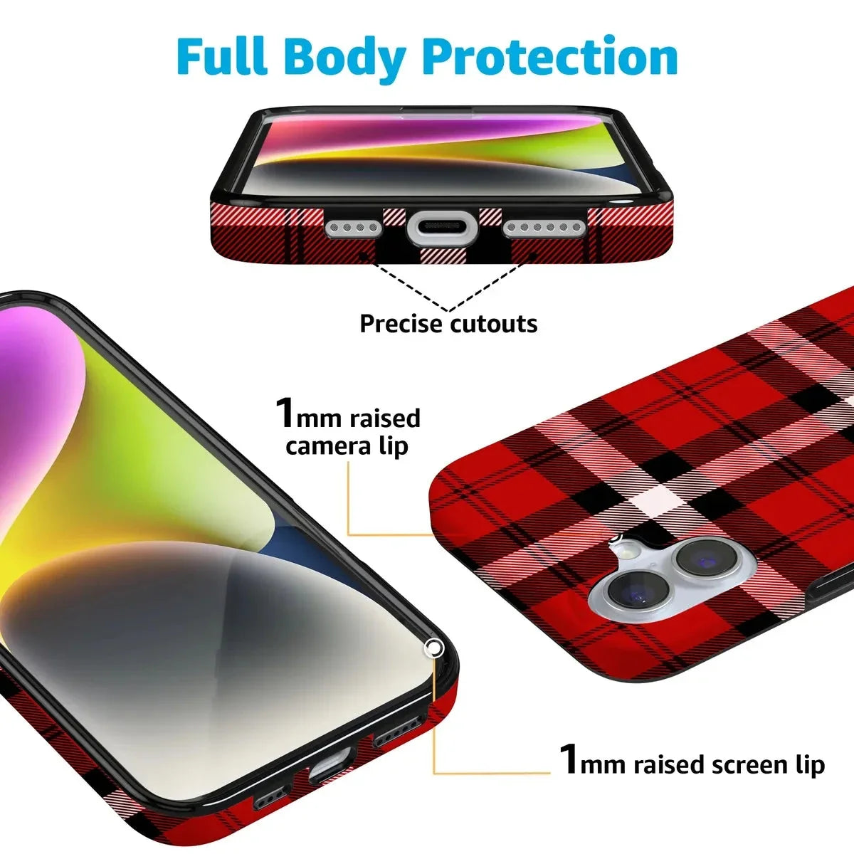 As if! | Red Plaid Case Phone Case get.casely