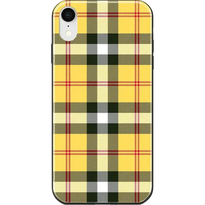 As if! | Yellow Plaid iPhone Case iPhone Case get.casely Classic iPhone X / XS
