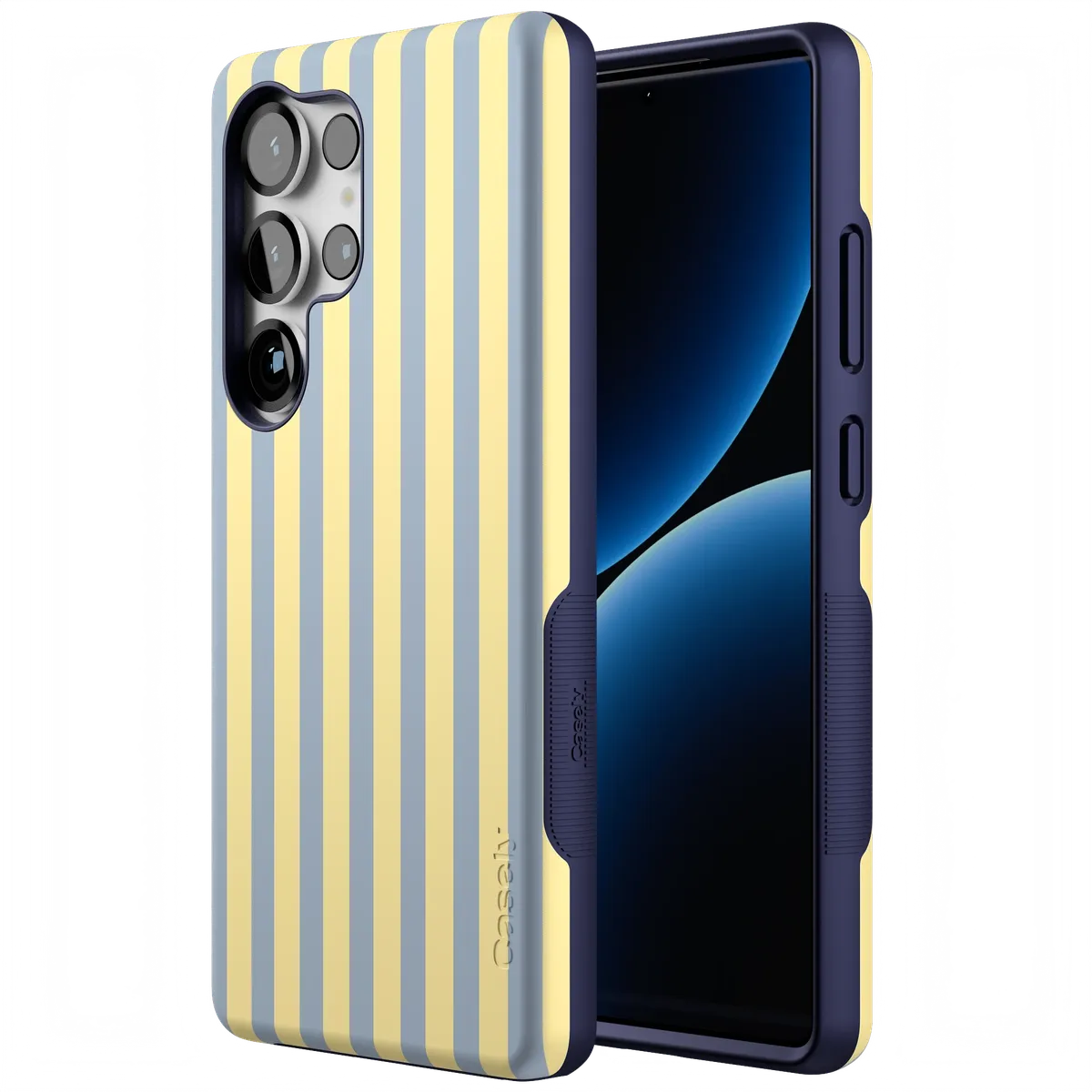 Coastline Stripes | Blue & Yellow Case