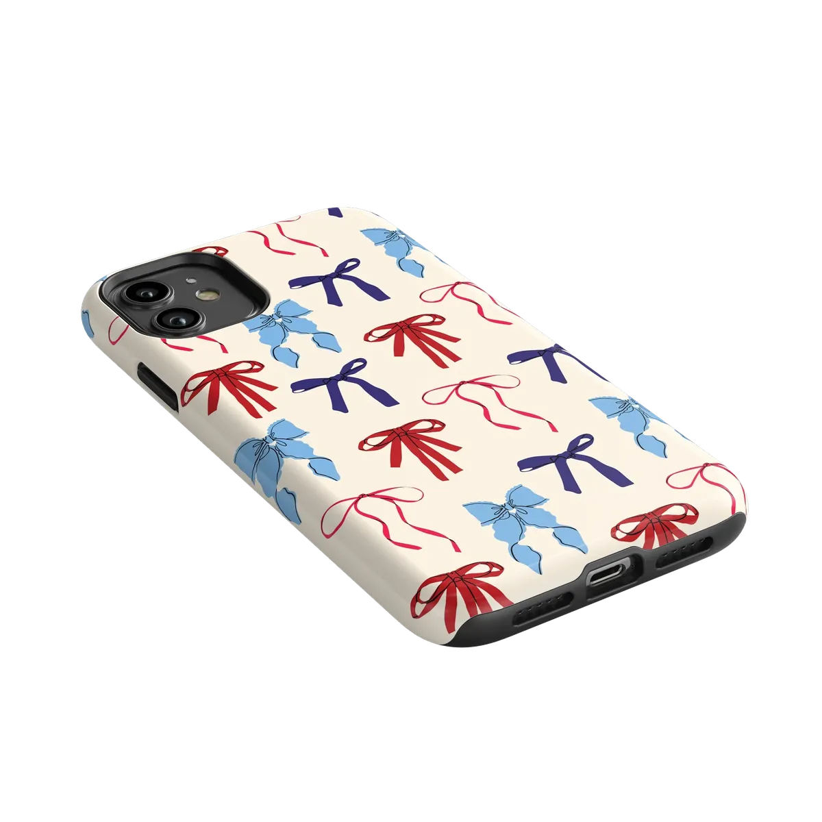 American Girlie | Red White & Blue Bows Case