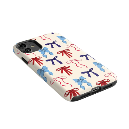 American Girlie | Red White & Blue Bows Case