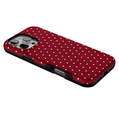 On the Dot | Maroon Polka Dot Case