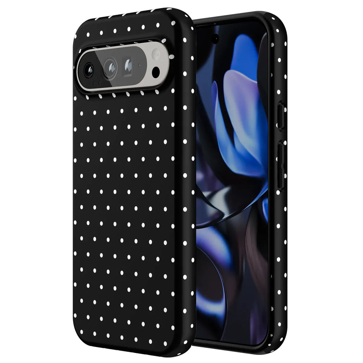 On the Dot | White Polka Dot Case