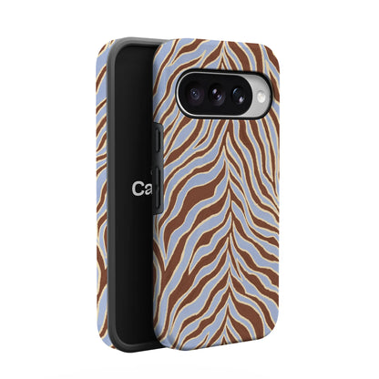 Untamed | Brown & Blue Zebra Case