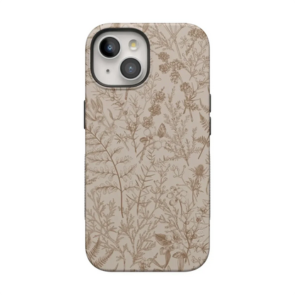 Beige Garden | Neutral Floral Case iPhone Case get.casely Bold Flex + MagSafe® iPhone 15 Plus