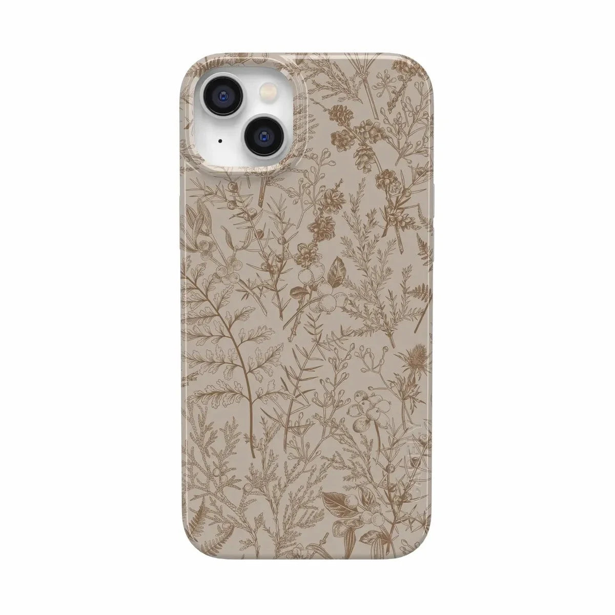 Beige Garden | Neutral Floral Case iPhone Case get.casely Classic + MagSafe® iPhone 14 Plus