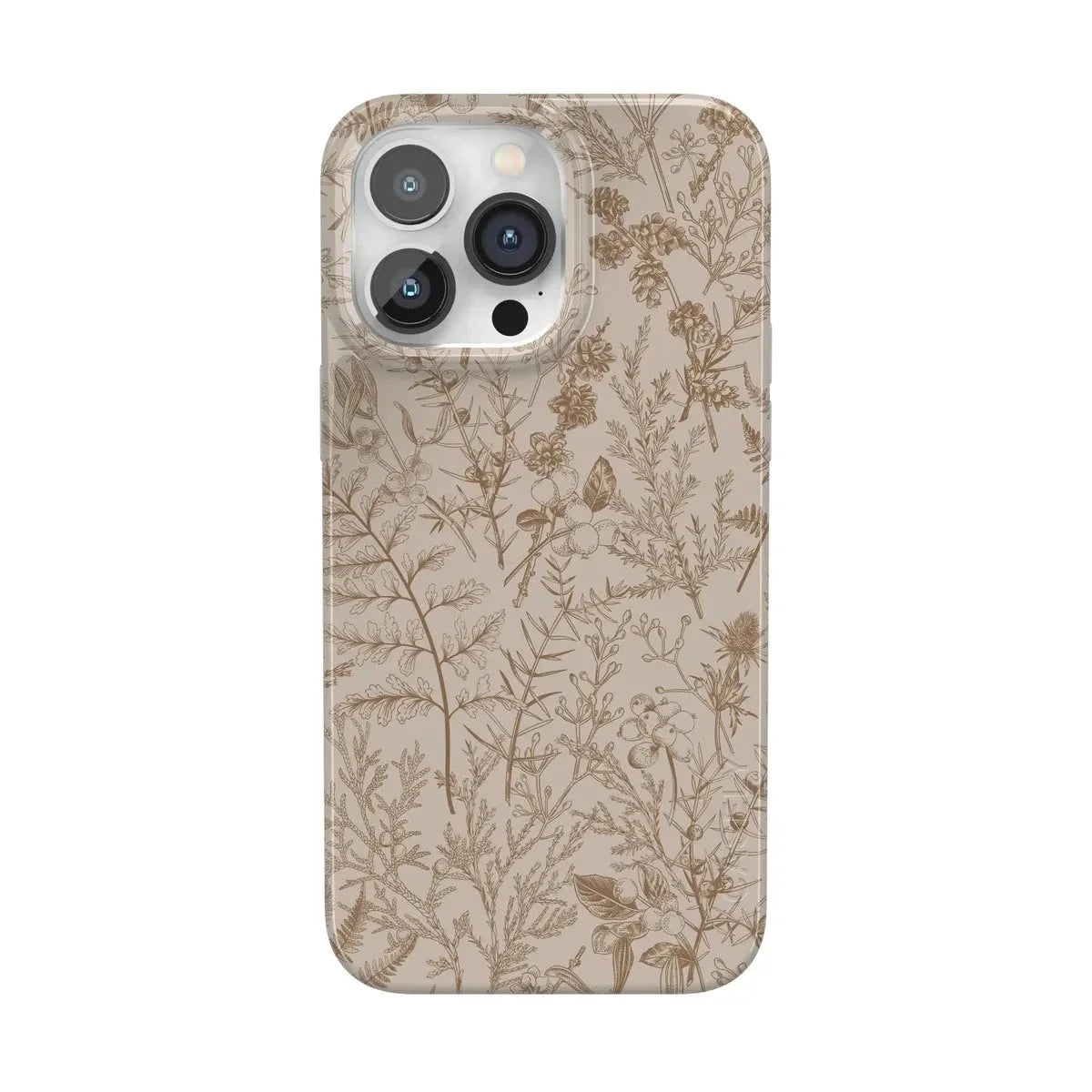Beige Garden | Neutral Floral Case iPhone Case get.casely Classic + MagSafe® iPhone 14 Pro Max